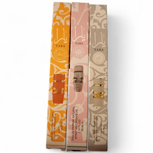 YARA Parfum Trio Set — Orange, Pink, Gray - Picture 2 of 3